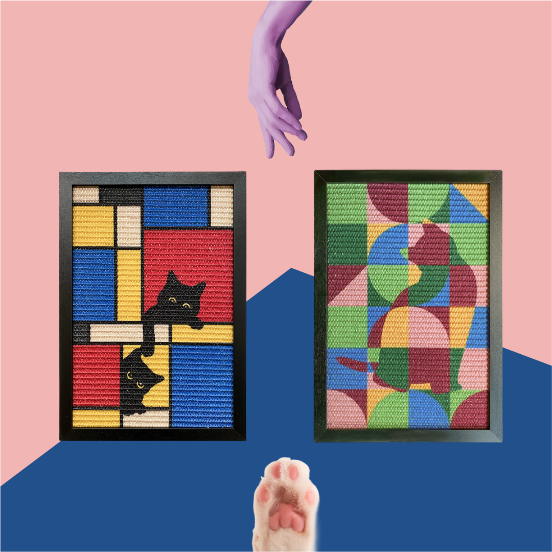 Artistic Scratcher Vintage Collection: Mondrian, Geomeowtric