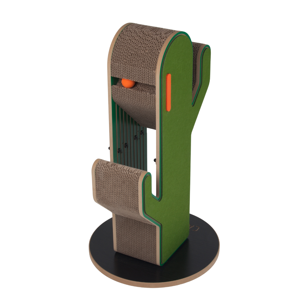 Small Cactus Cat Tree, left side facing, top down view