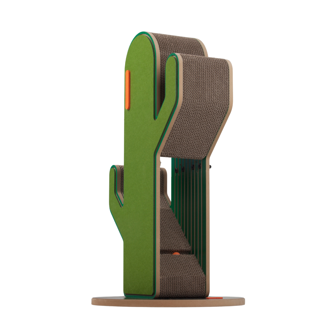 Small Cactus Cat Tree, right-side facing, bottom up view